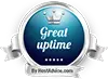 Prêmio HostAdvice Great Uptime para RESELHOST LLC